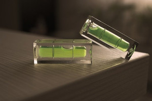 Two small spirit levels